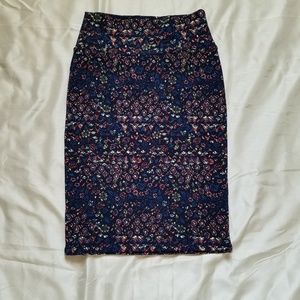 Lularoe xs floral cassie skirt